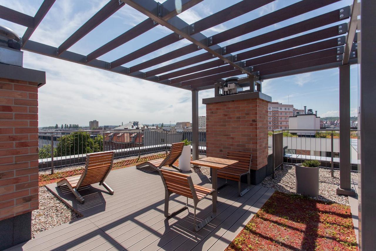 Gdansk, Dlugie Ogrody 18 - Rooftop Terrace, Parking Dış mekan fotoğraf